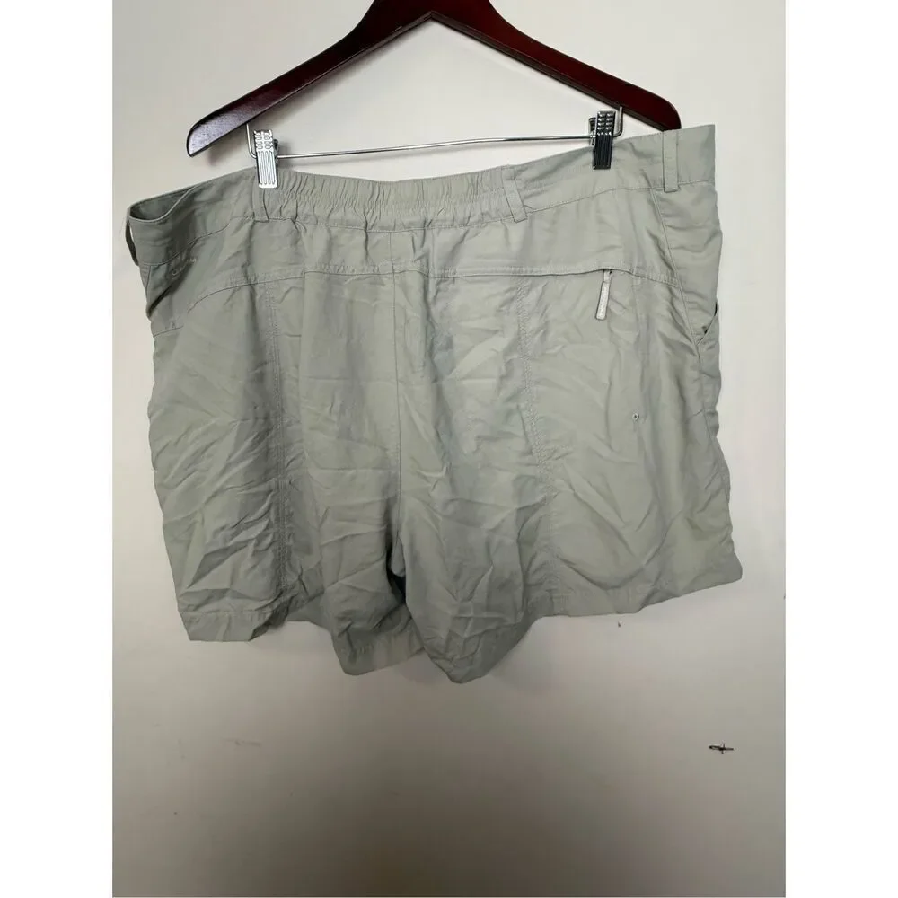 Columbia Shorts Beige Women’s 22W  Cargo Lightweight Outdoor Hiking 6” inseam Pa